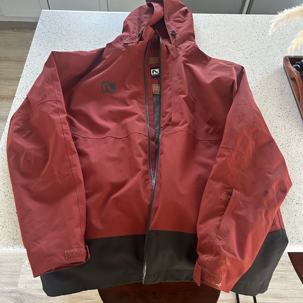 Men's Red and Black Ski Jacket